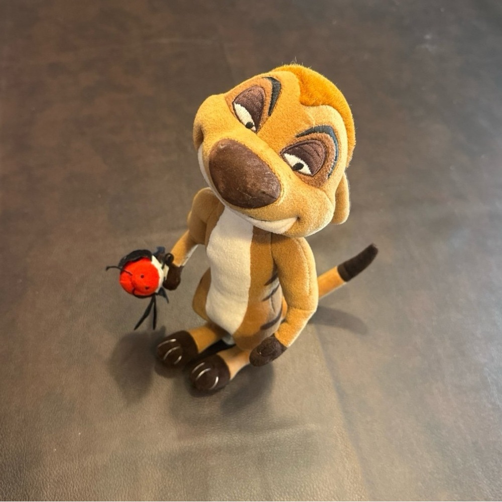 Disney Timon Plush Toy with Ladybug